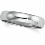 Picture of 10K White Gold Light Half Round Band