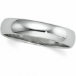 10K White Gold Light Half Round Band