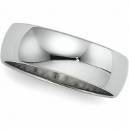 Picture of 14K White Gold Light Half Round Band