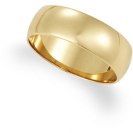 Picture of 14K Yellow Gold Light Half Round Band