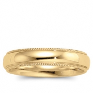 Picture of 14K Yellow Gold Light Comfort Fit Milgrain Ban