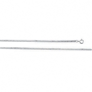 Picture of Sterling Silver 18.00 Inch Carded Solid Curb Link Flat Chain