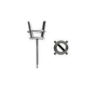 Picture of 14K White Gold Stud Earrings With Backs