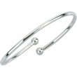 Sterling Silver 07.00 Inch Kera Bangle Bracelet