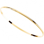 Picture of 14K Yellow Gold Half Round Bangle Bracelet