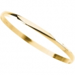14K Yellow Gold Half Round Bracelet