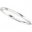 14K White Gold Bangle Bracelet