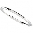 14K White Gold Bangle Bracelet
