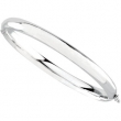 14K White Gold Bangle Bracelet