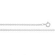 Picture of Platinum 18 INCH Solid Cable Chain