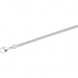 Sterling Silver 16 INCH ROUND Solid Round Snake Chain