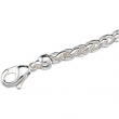 Sterling Silver 7 INCH Solid Wheat Chain