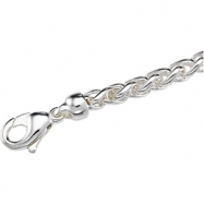 Picture of Sterling Silver 18 INCH Solid Wheat Chain