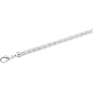 Picture of Sterling Silver 20 INCH Solid Wheat Chain
