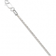 Sterling Silver 20 INCH Solid Diamond Cut Wheat Chain