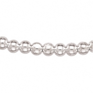 Picture of Sterling Silver 7 INCH Hollow Bead Chain