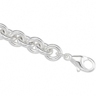 Picture of Sterling Silver 17 INCH ROUND Solid Cable Round Chain