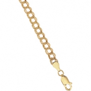 Picture of 14K Yellow Gold 7 Inch Solid Bracelet