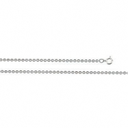 Picture of Sterling Silver 7 INCH Cable Chain With Sping Ring