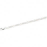 Picture of Sterling Silver 7 INCH Figaro Chain W/ Lobster Clasp