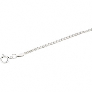 Picture of Sterling Silver 18 INCH Popcorn Chain With Spring Ring