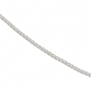Picture of Sterling Silver 7 INCH Popcorn Chain With Spring Ring