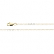14K Yellow 7 INCH Lasered Titan Gold Cable Chain