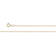 Picture of 10K Yellow 14.00 INCH  LASERED TITAN GOLD ROPE CHAIN Lasered Titan Gold Rope Chain