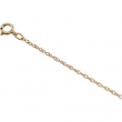 14K Yellow 7 INCH Lasered Titan Gold Rope Chain