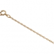 14K Yellow 16 INCH Lasered Titan Gold Rope Chain