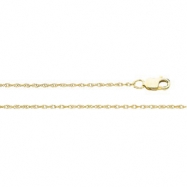Picture of 14K White 20 INCH LASERED TITAN GOLD ROPE CHAIN Lasered Titan Gold Rope Chain