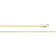 Picture of 14K White 18 INCH LASERED TITAN GOLD ROPE CHAIN Lasered Titan Gold Rope Chain