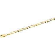 Picture of 14K Yellow 16 INCH Figaro Chain