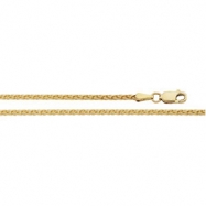 Picture of 14K Yellow 24 INCH Diamond Cut Wheat Chain
