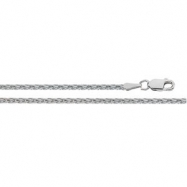 Picture of 14K White 18 INCH Diamond Cut Wheat Chain
