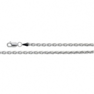 Picture of 14K White 18 INCH Diamond Cut Wheat Chain