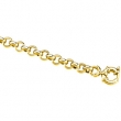 14K Yellow 7 INCH Hollow Rolo Chain