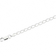 Picture of Sterling Silver 9.5 Inch Curb Anklet