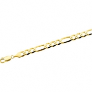 Picture of 14K Yellow 7 INCH Figaro Chain