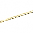 14K Yellow 8 INCH Figaro Chain