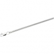 Sterling Silver 7 INCH ROUND Solid Round Snake Chain