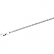 Picture of Sterling Silver 16 INCH ROUND Solid Round Snake Chain