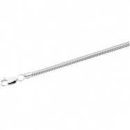 Picture of Sterling Silver 7 INCH ROUND Round Snake Chain