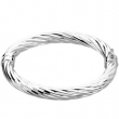 Sterling 07.00 Inch Silver Hinged Bangle