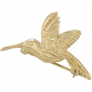 Picture of 14K Yellow Gold Hummingbird Brooch