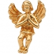 14K Yellow Gold Praying Angel Lapel Pin
