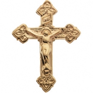 Picture of 14K Yellow Gold Crucifix Lapel Pin