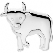 Picture of Sterling Silver The Playful Bull Brooch