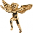 14K Yellow Gold Angel Lapel Pin