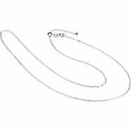 Picture of Sterling Silver 22 Inch Adjustable Cable Chain